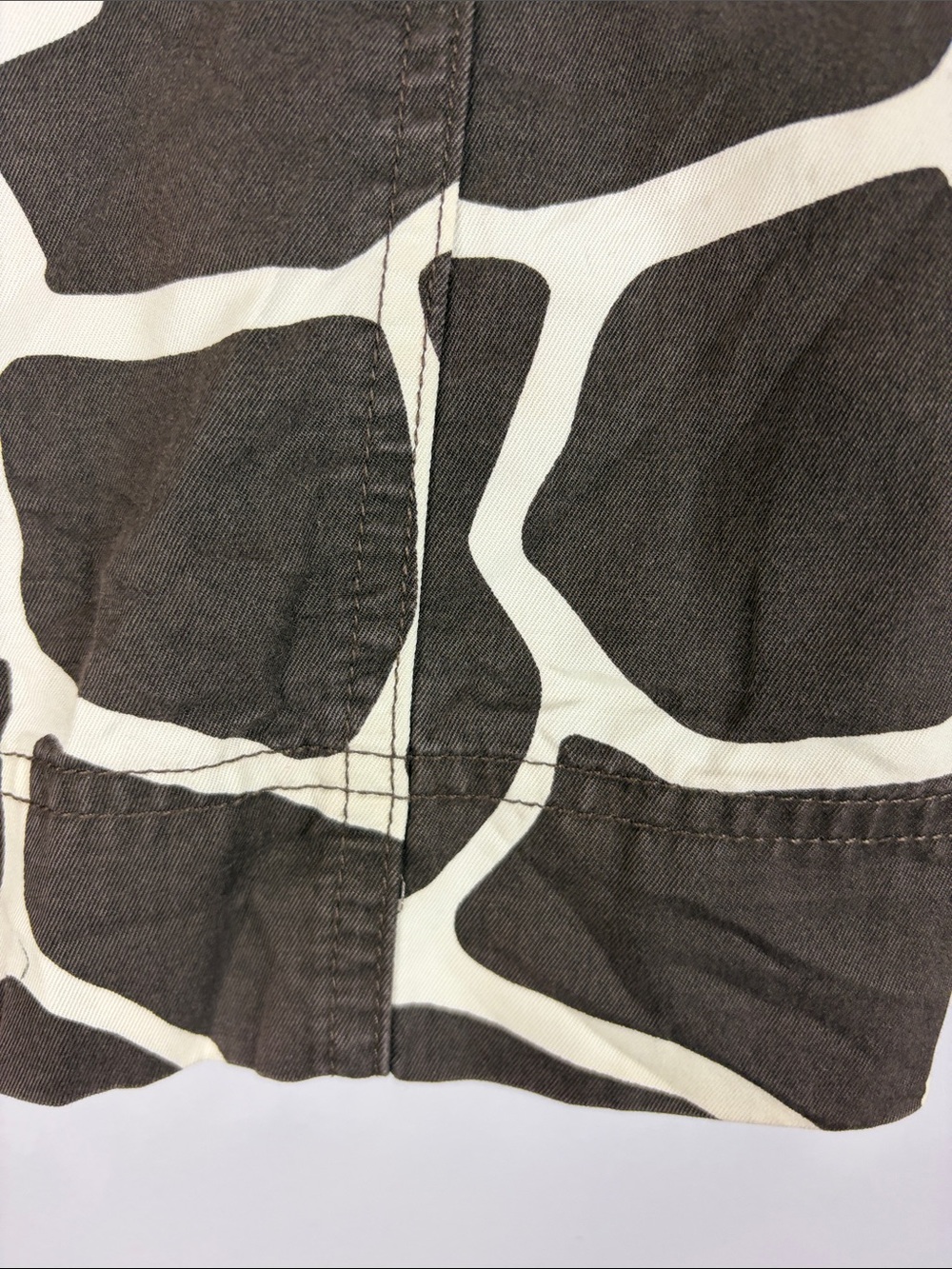 Lands’ End Giraffe Print Cotton Skort Skirt Size 18 Safari Animal Print - Picture 11 of 16
